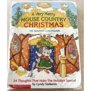 A Very Merry Mouse Country Christmas Advent Calendar NIP Scholastic Szekeres 1st